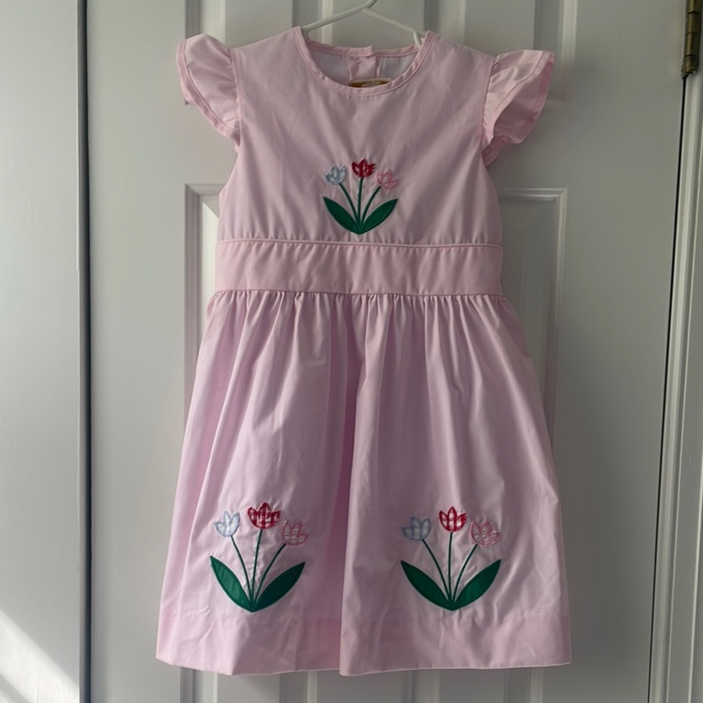The Beaufort Bonnet Company Pink Flutter Sleeve Sundress